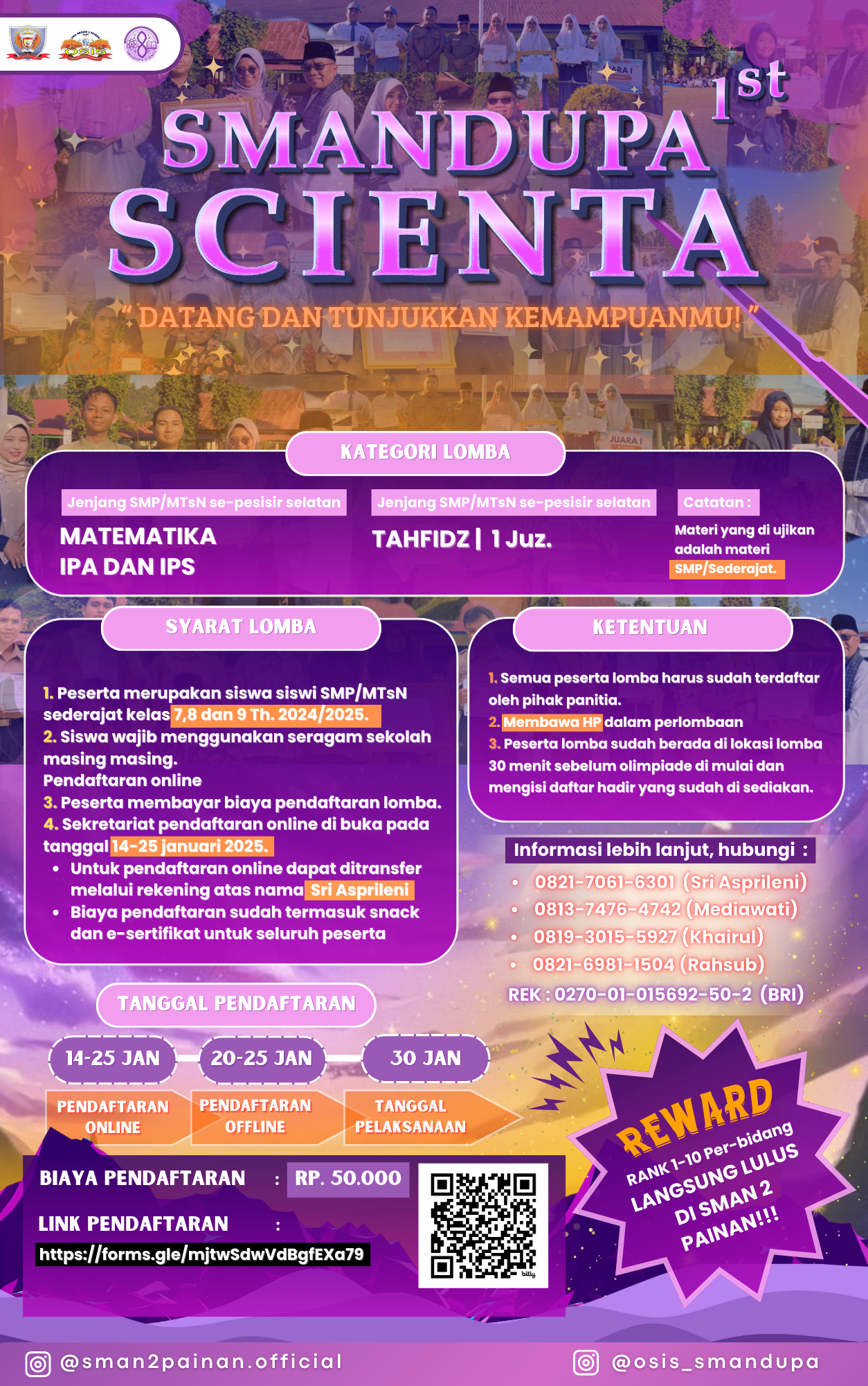 PENDAFTARAN LOMBA SMANDUPACIENTA JILID I Tahun 2025