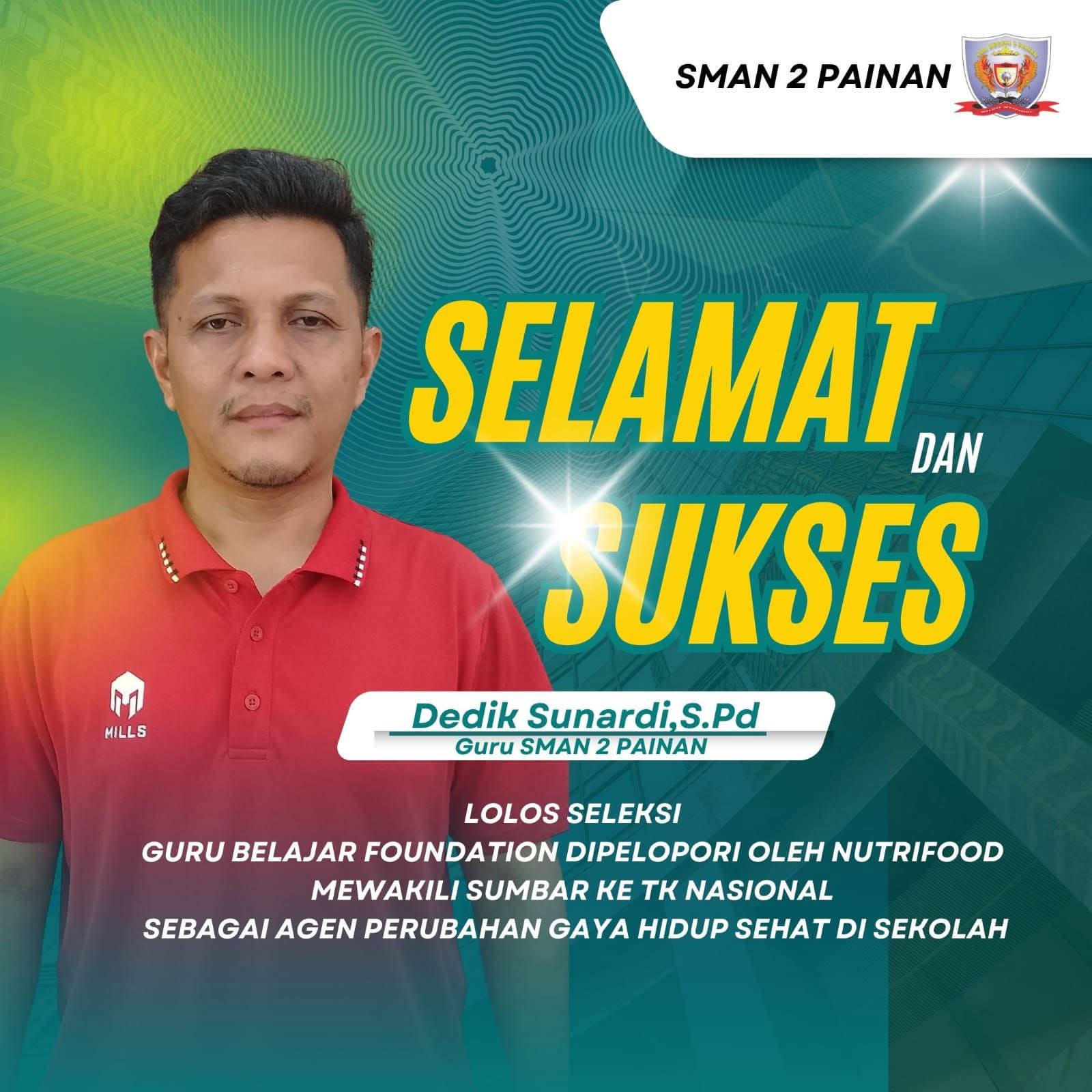 Guru SMAN 2 Painan Lolos Seleksi Nasional Program Nutrifood, Wakili Sumbar Sebagai Agen Gaya Hidup Sehat