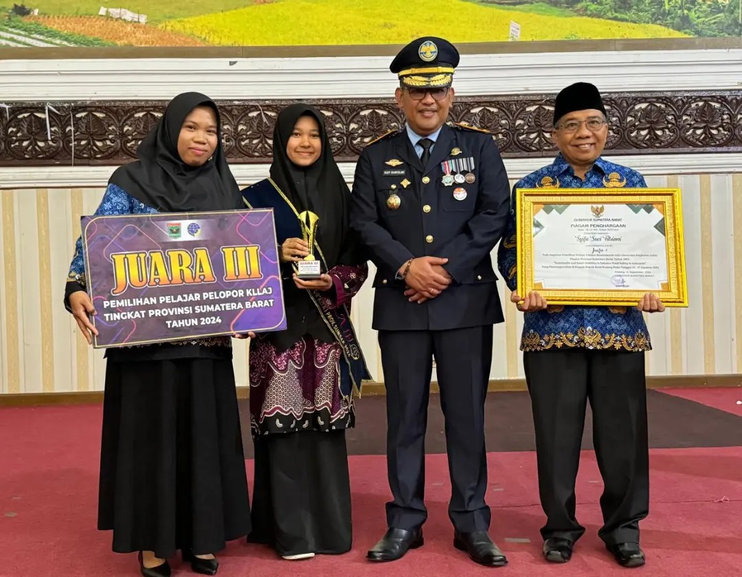 Juara III Pemilihan Pelajar Pelopor KLLAJ TK PROVINSI SUMATERA BARAT