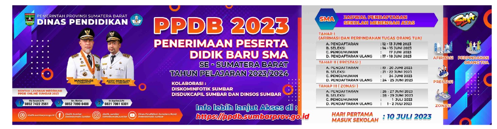 PEMBUKAAN PENERIMAAN PESERTA DIDIK BARU (PPDB) 2023